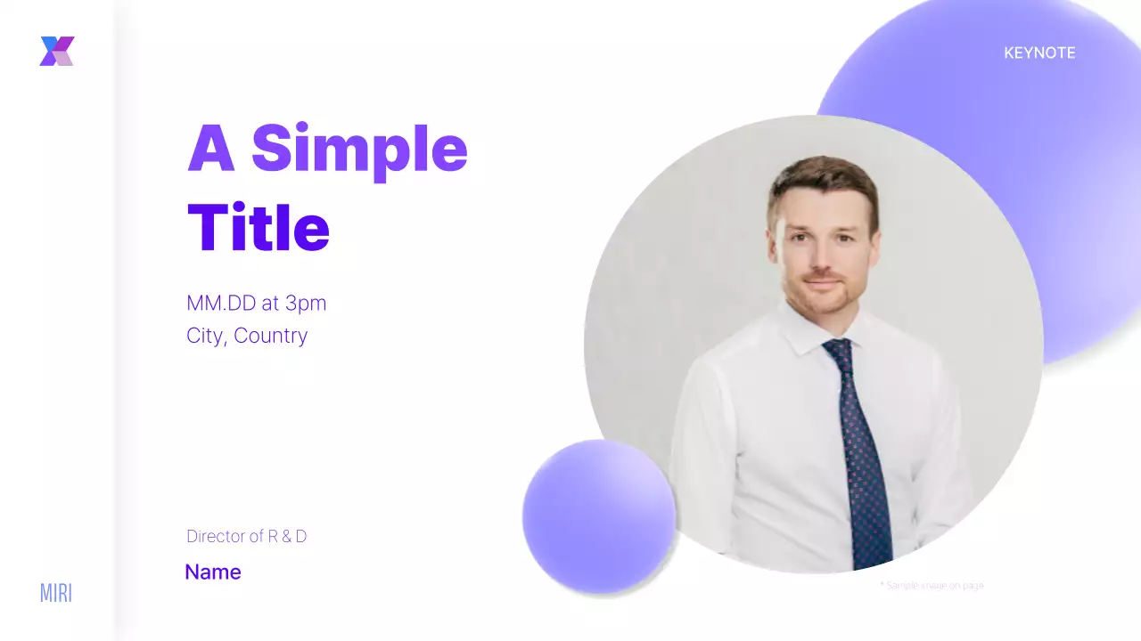 블루 모던 비즈니스 일정 프레젠테이션