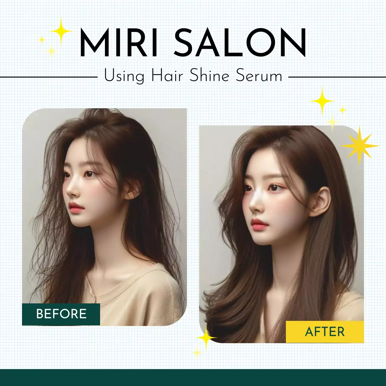 白 モダン 美容室 ポスター Instagram投稿