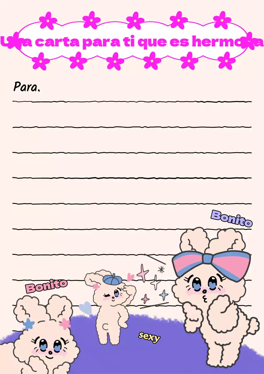 Tweet de papelería kitsch con fondo rosa