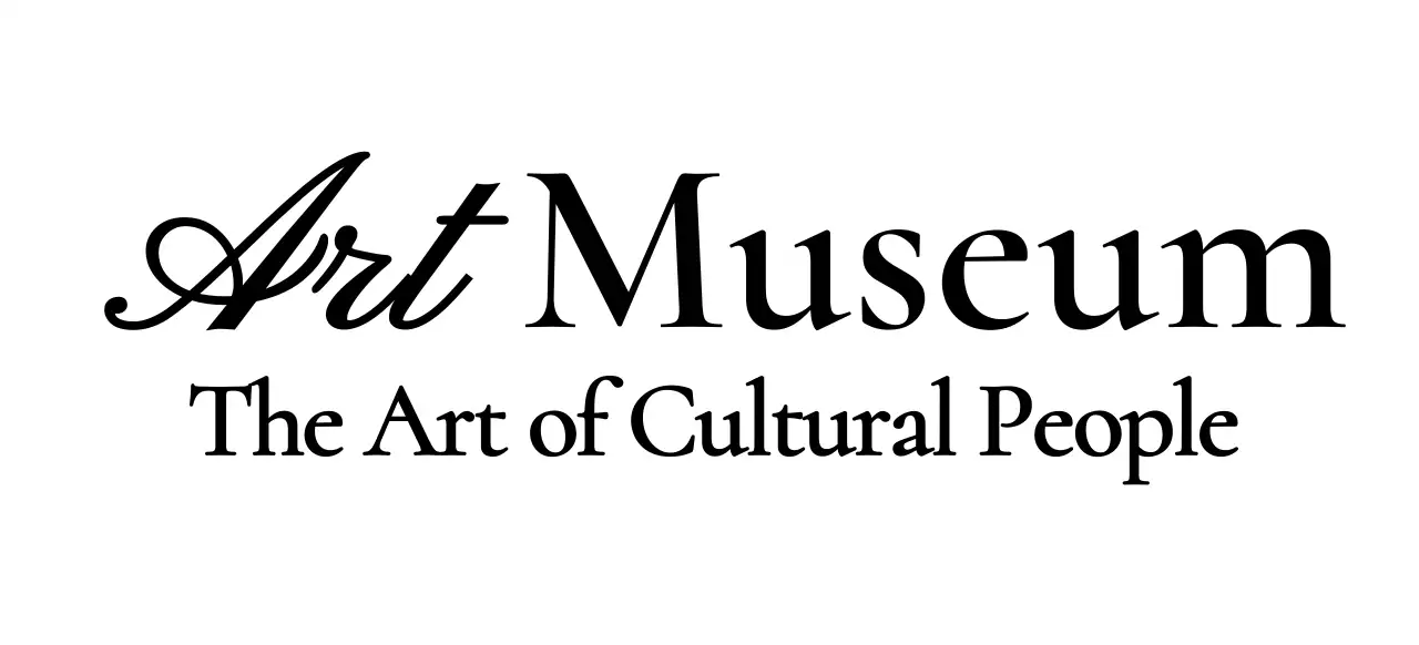 고급스러운 필기체 컨셉의 미술관 로고