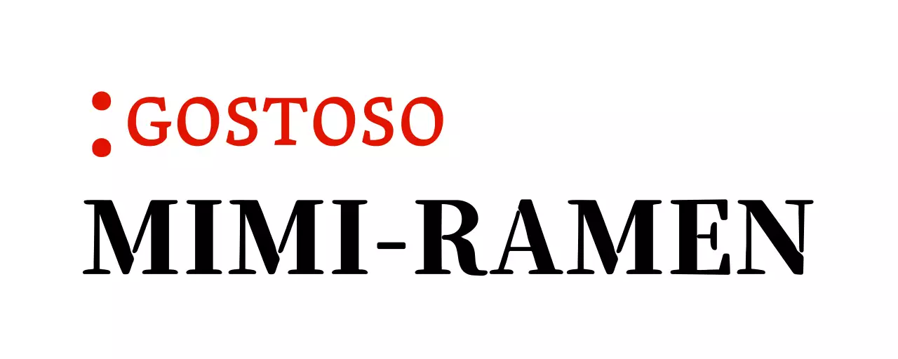 Sinal de loja de ramen com um aspeto de selo vintage
