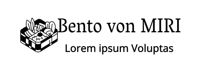 Selbstständiges Restaurant mit niedlichen Bento-Illustrationen