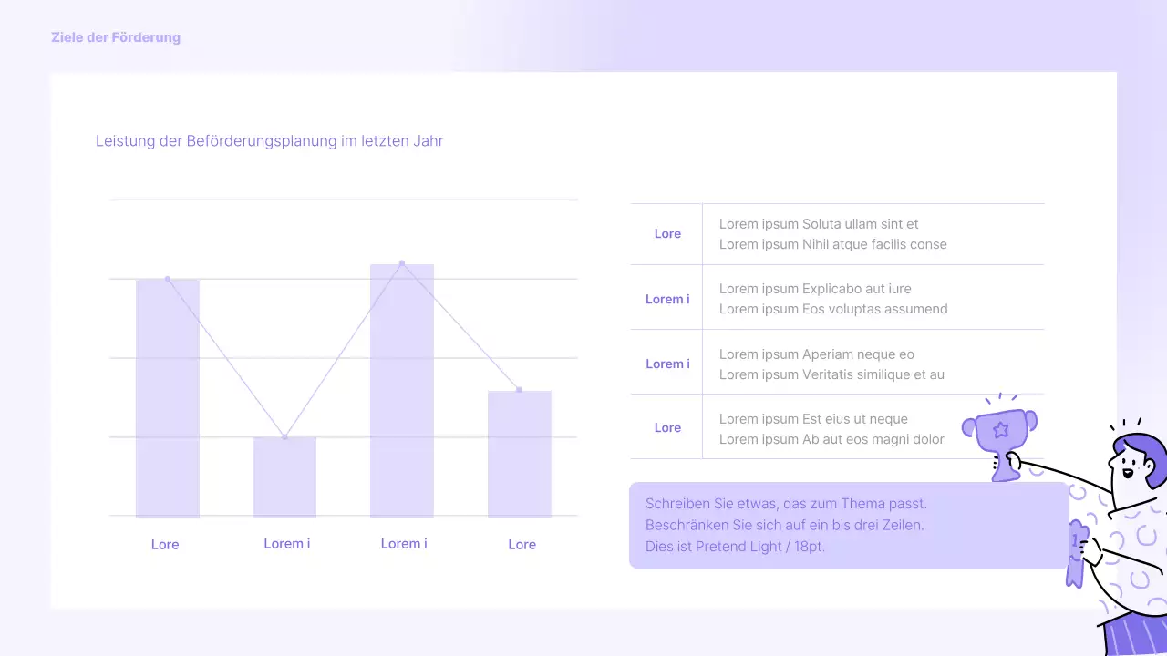 Ein einfacher violetter und grauer Werbeslip