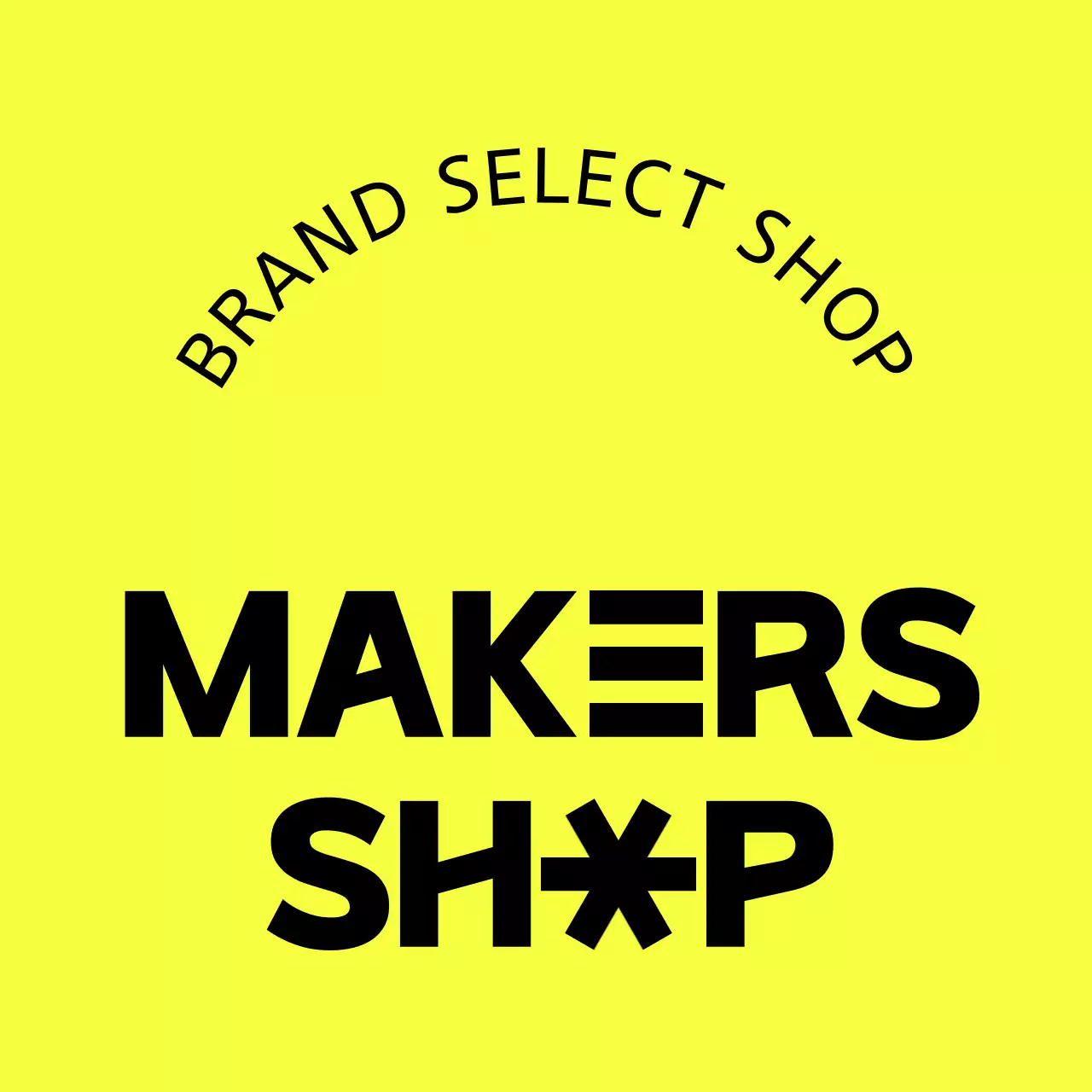 A simple, clean-lined sign for your branded editorial shop