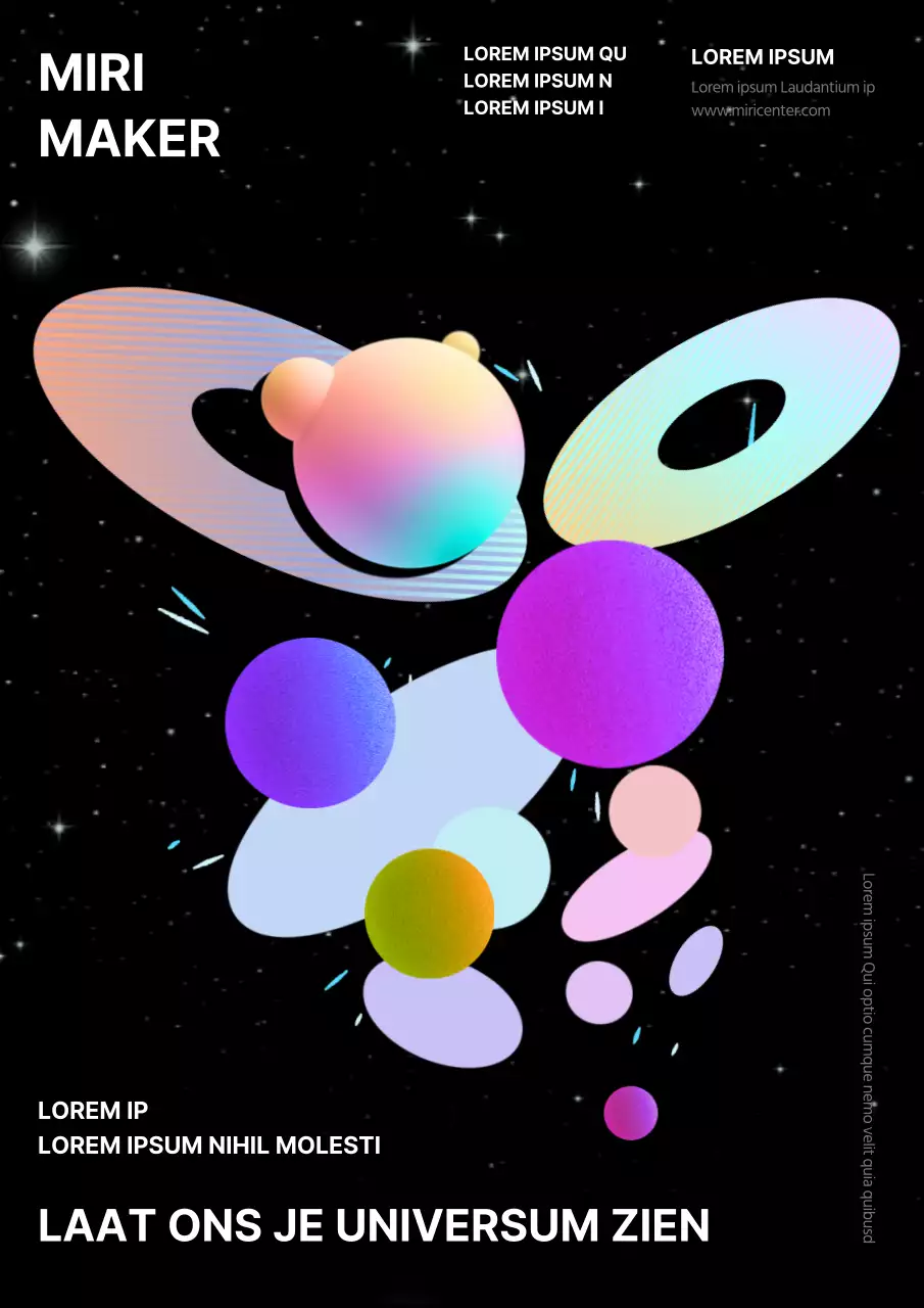 Promoot een trendy werving van ontwerpers in zwart en neonkragen