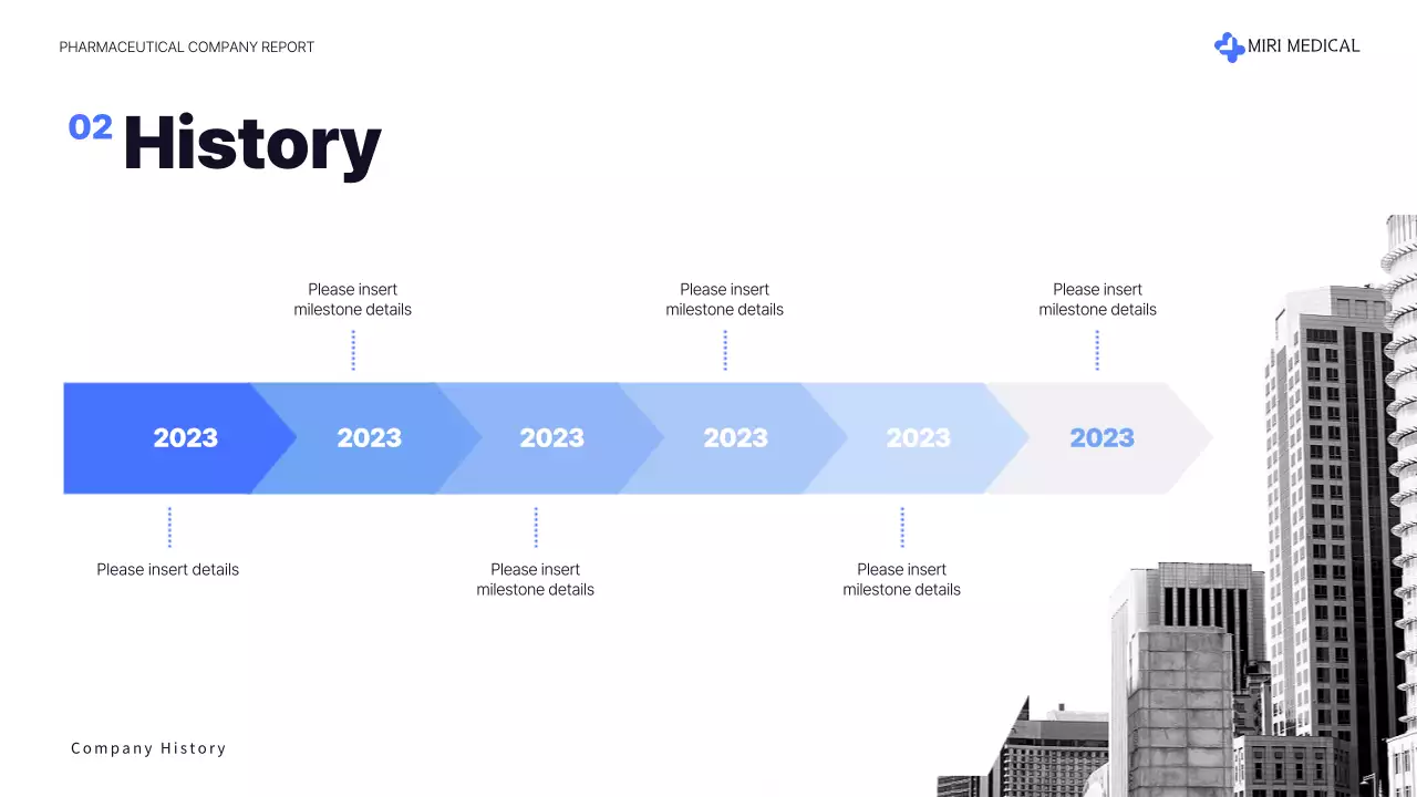 블루 모던 제약 보고서 프레젠테이션