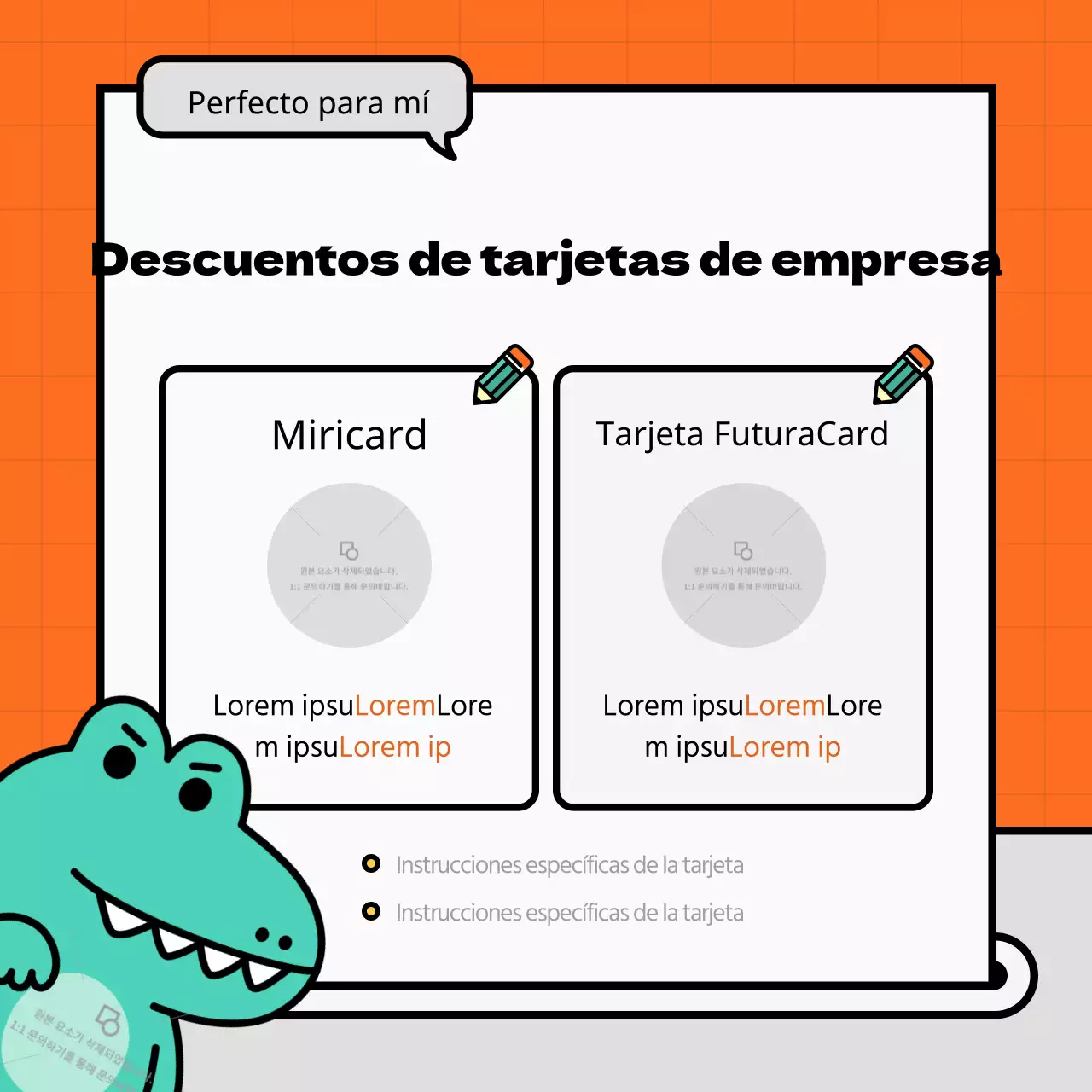 Kitschy naranja anuncios de pequeñas empresas en las redes sociales