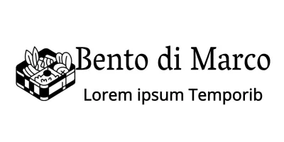 Ristorante autonomo con simpatiche illustrazioni di bento