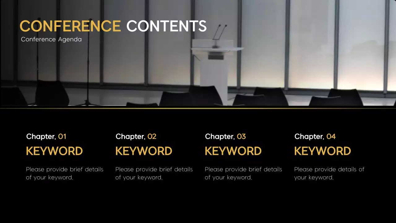 Trình bày Lịch trình Hội nghị Hiện đại Đen