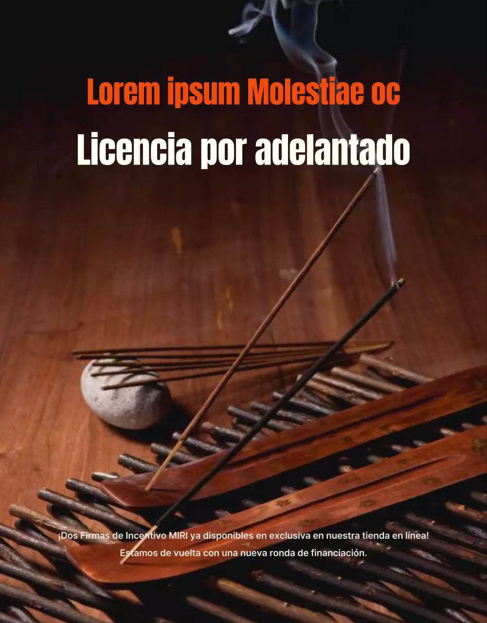 Una guía vintage de financiación de incentivos con toques naranjas