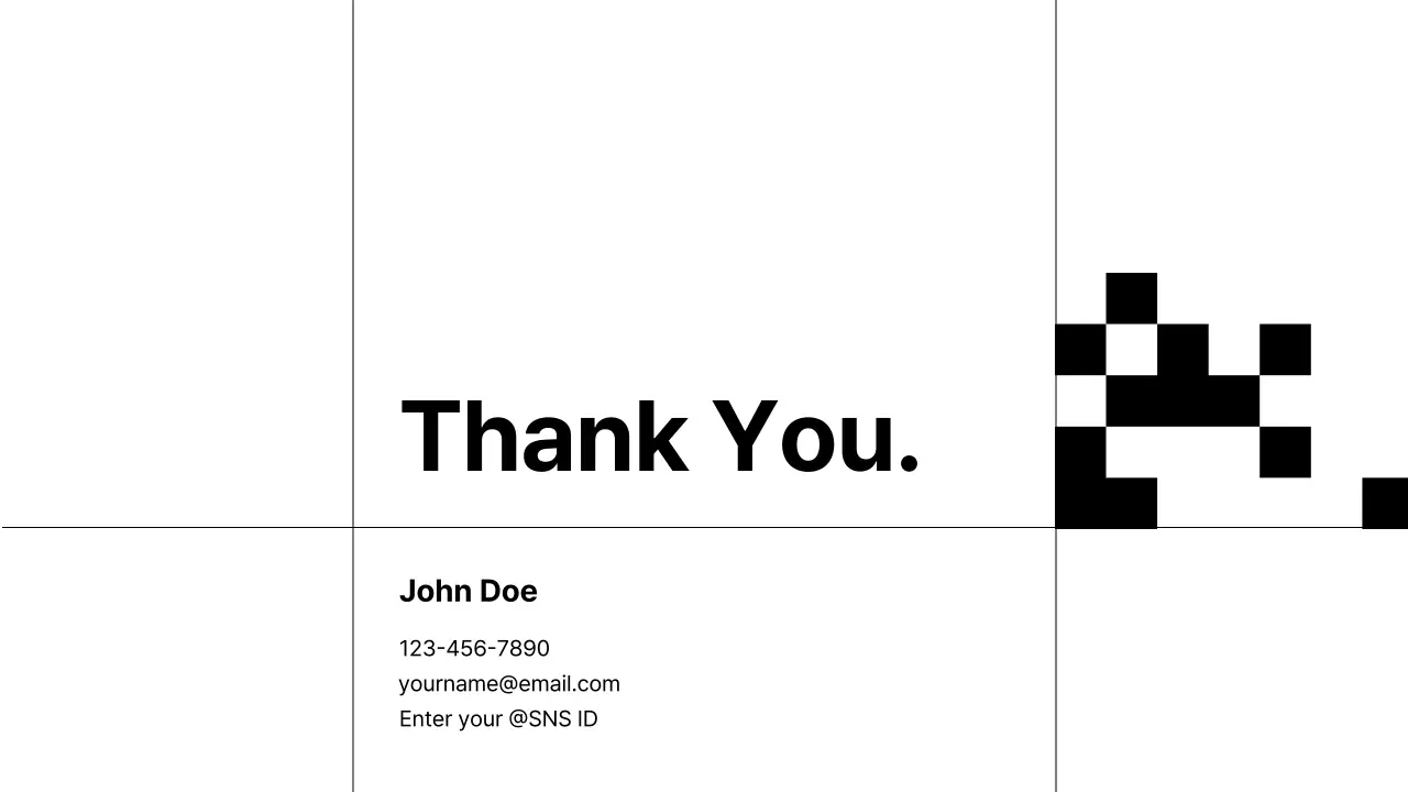 Black Minimalist Career Portfolio Presentation