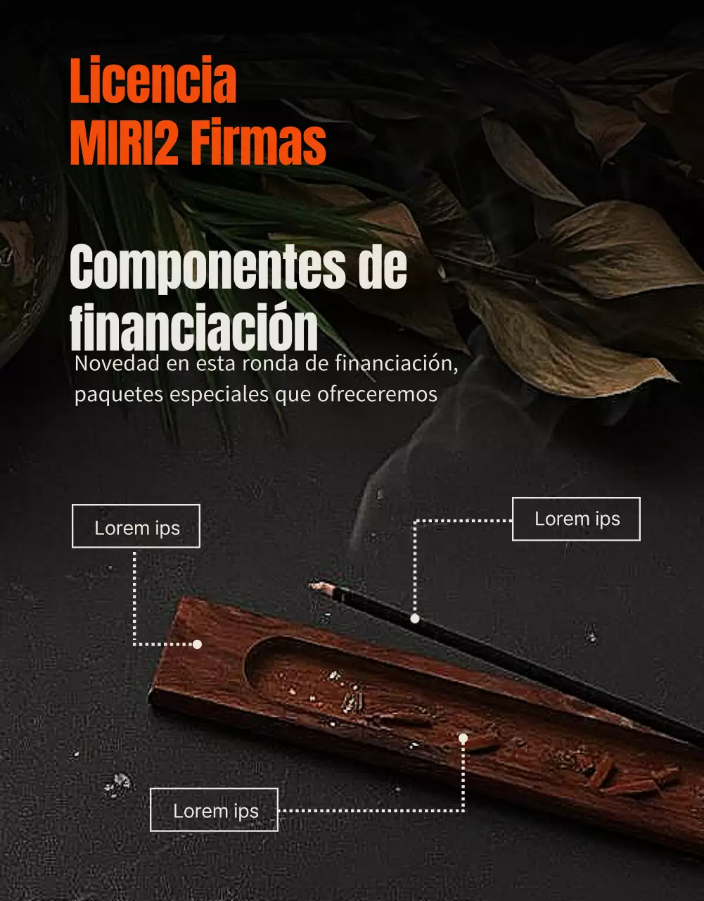 Una guía vintage de financiación de incentivos con toques naranjas