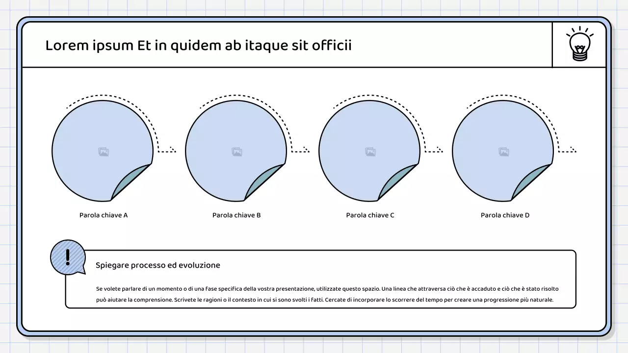 Un semplice rapporto di sintesi di colore blu chiaro