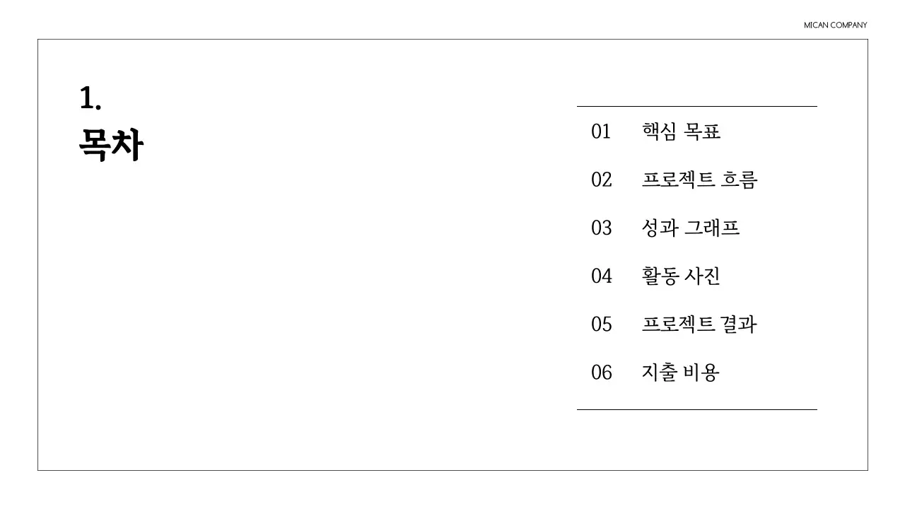검정과 흰색의 심플한 기업 보고서