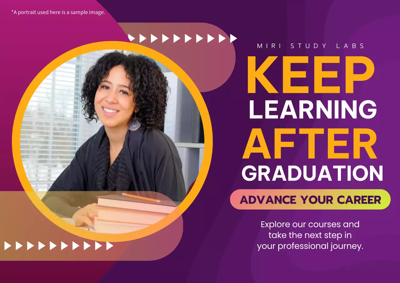 Purple Modern Career Promotion Poster