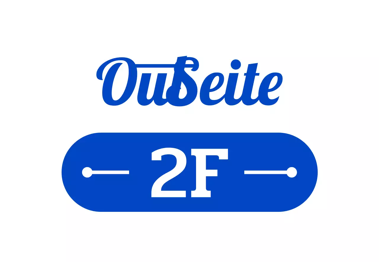 Schaufensterschild einer Brauerei im Retro-Stil mit blauen Farbtönen