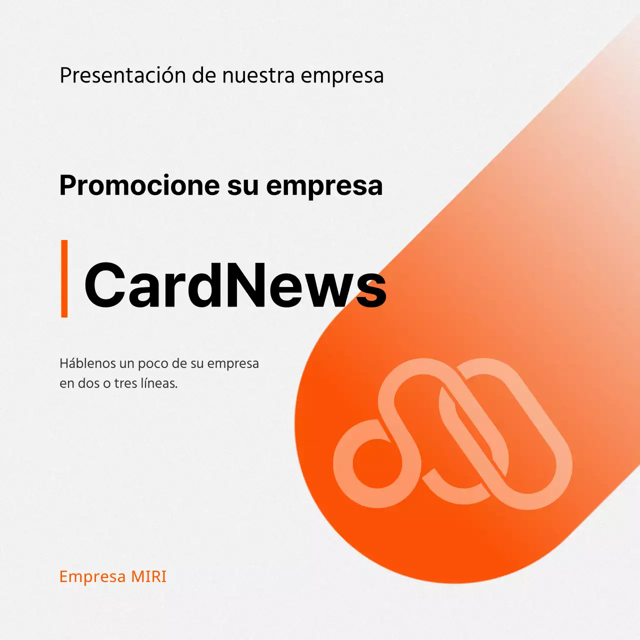 Un simple tono naranja y gris sobre nosotros