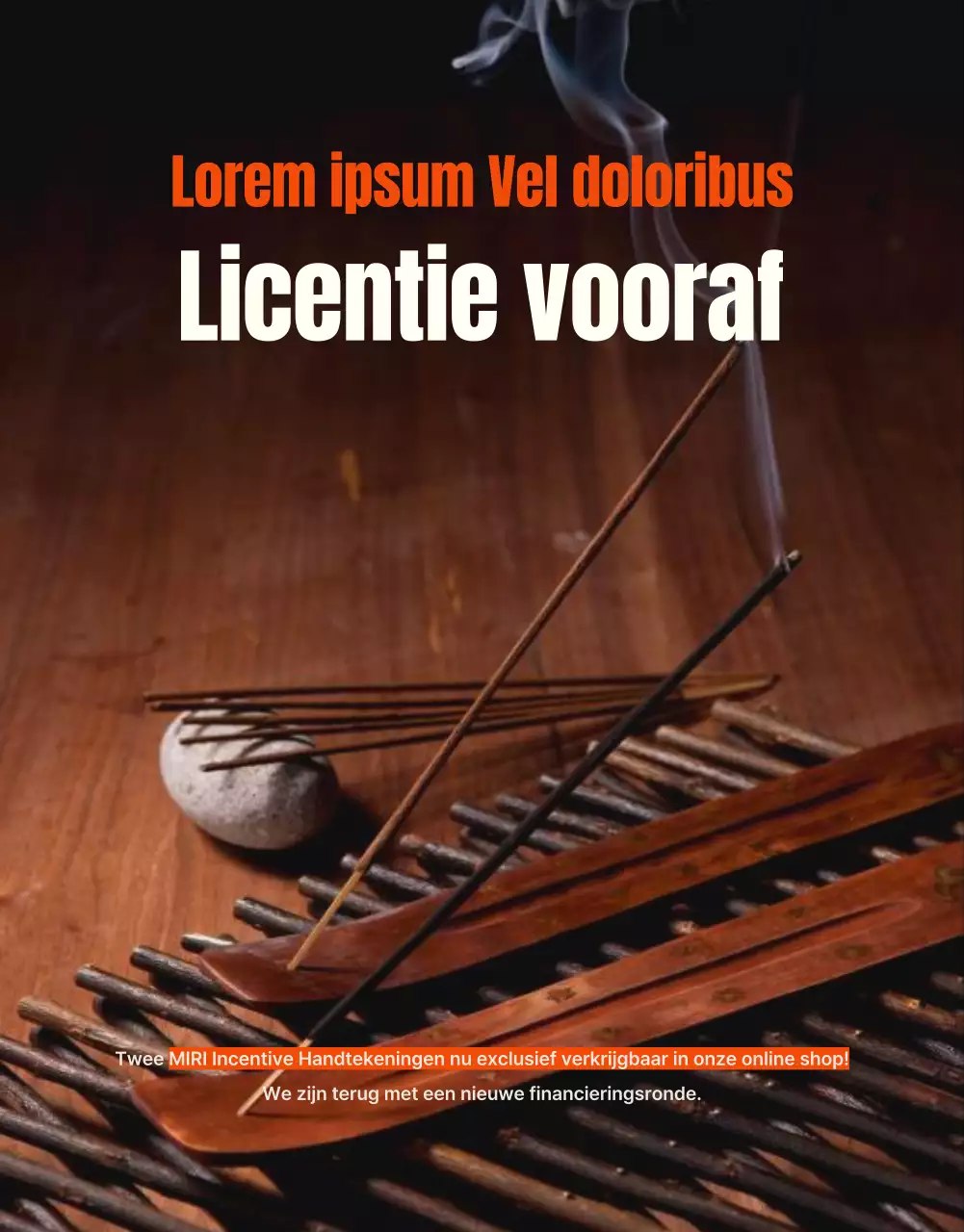 Een vintage stimuleringsgids met oranje accenten