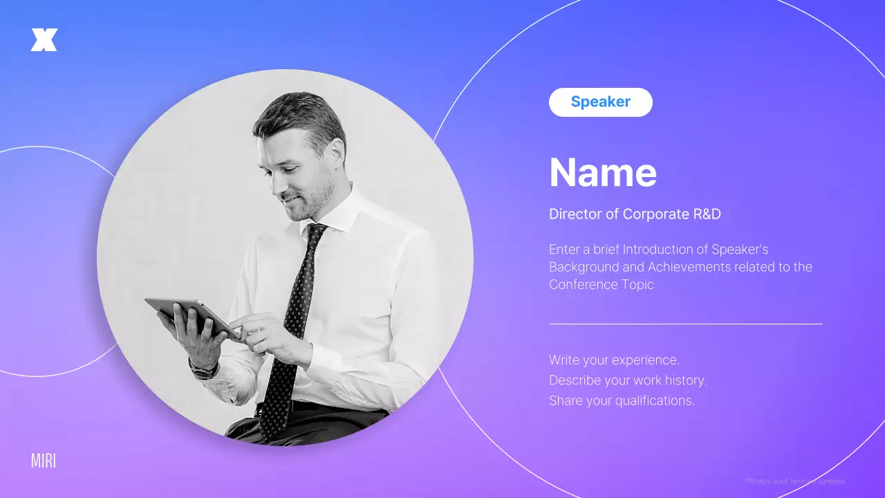 블루 모던 비즈니스 일정 프레젠테이션