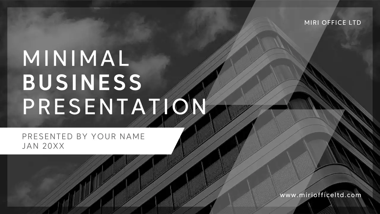 Black Minimal Business Presentation