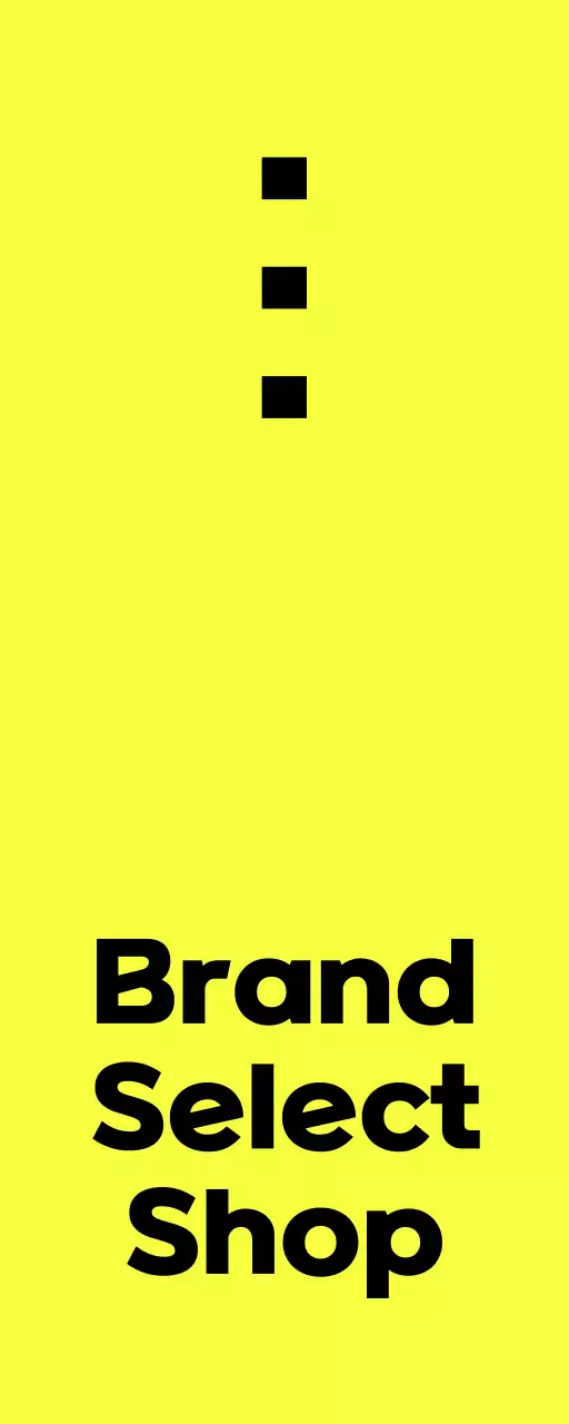 Papan nama yang sederhana dan bersih untuk toko editorial bermerek