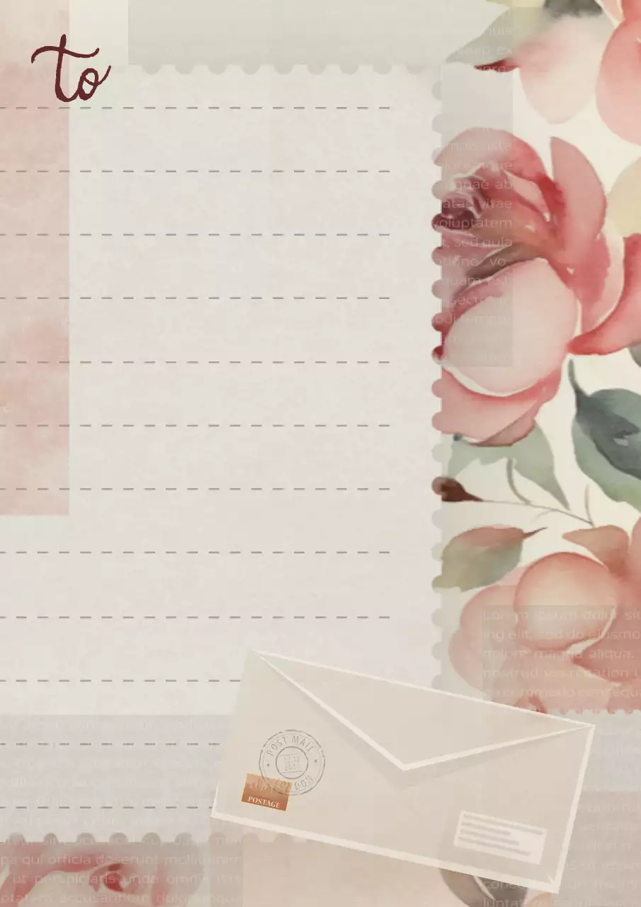 Inviti di cartoleria vintage in rosa con rose