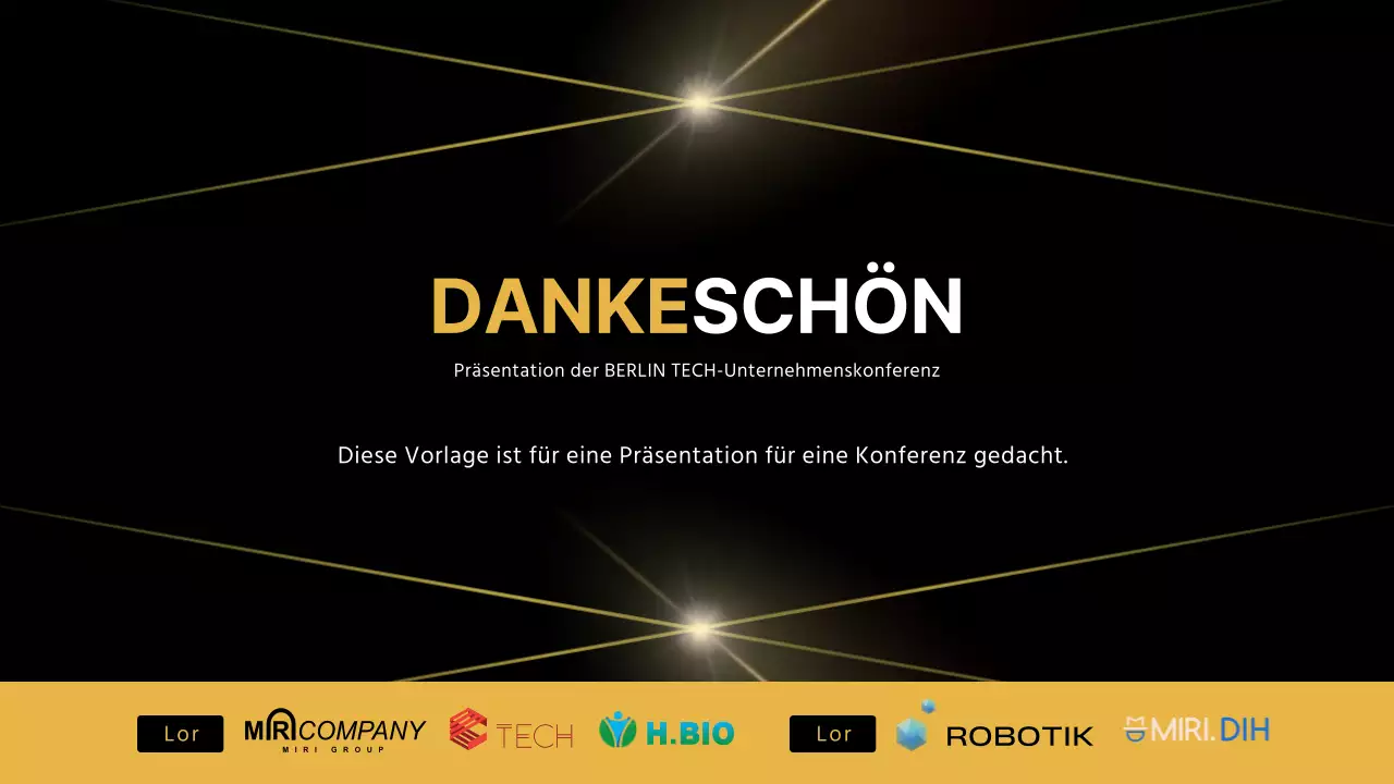 Gold und Schwarz für eine stilvolle Präsentation auf einer Geschäftskonferenz