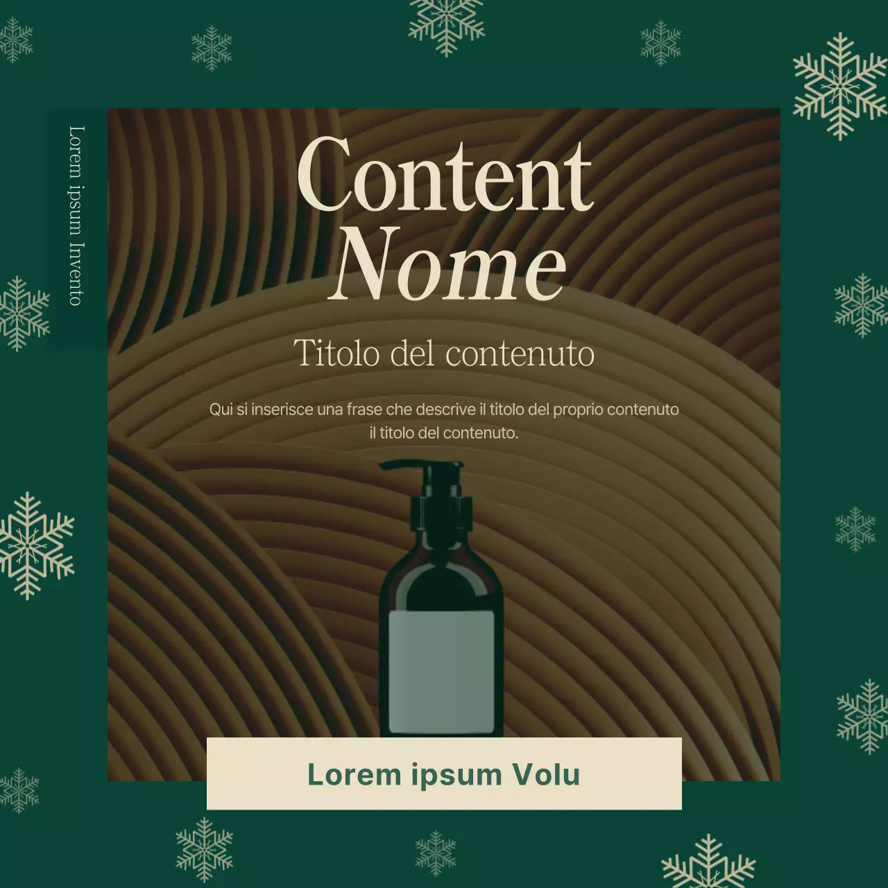 Promuovere un semplice kit del marchio in rosso e verde