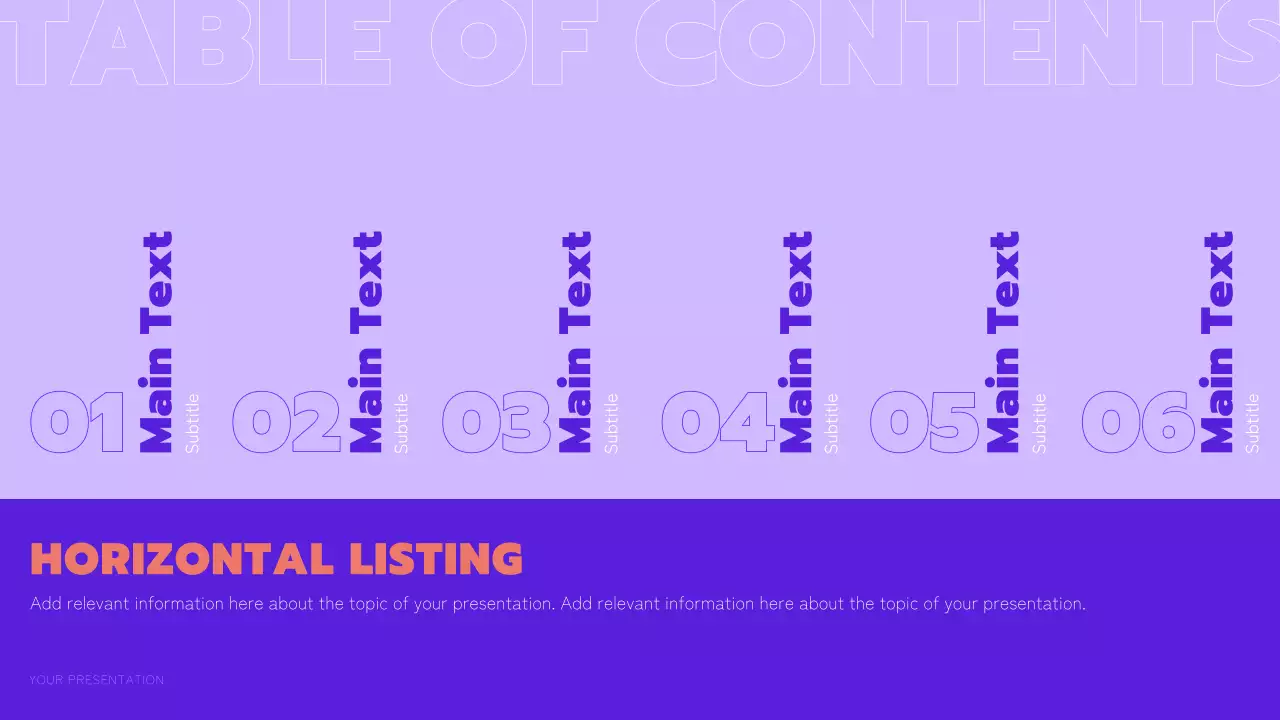 보라색과 주황색의 트렌디한 멀티 페이지 레이아웃 보고서