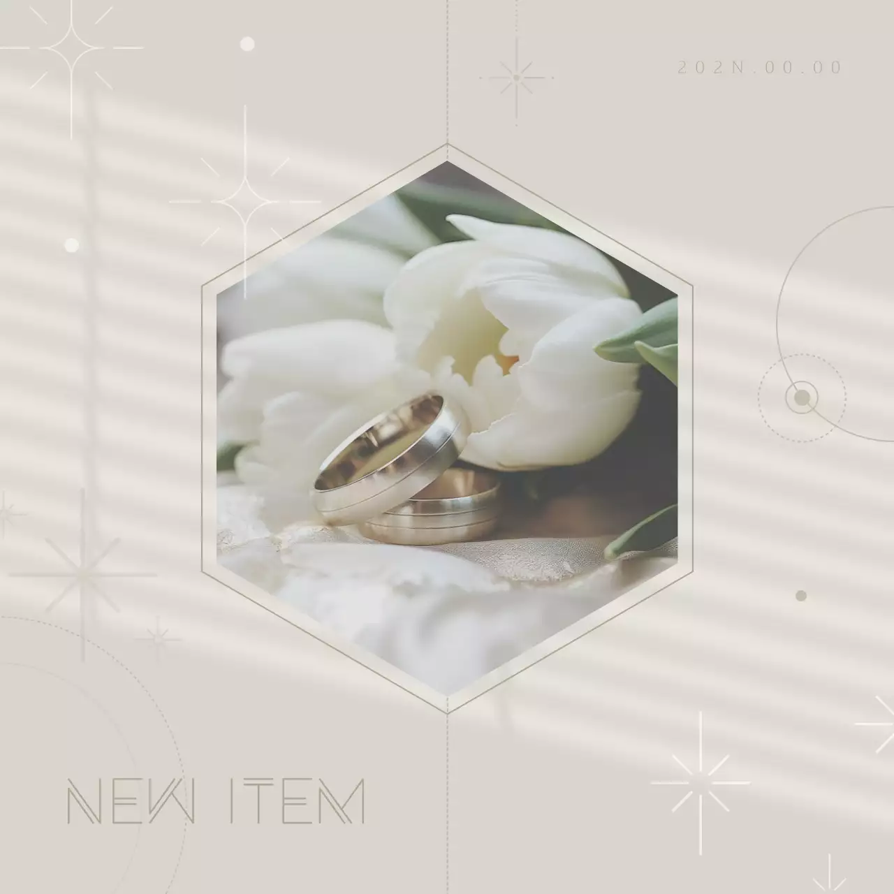 白 シンプル 結婚指輪 ポスター Instagram投稿