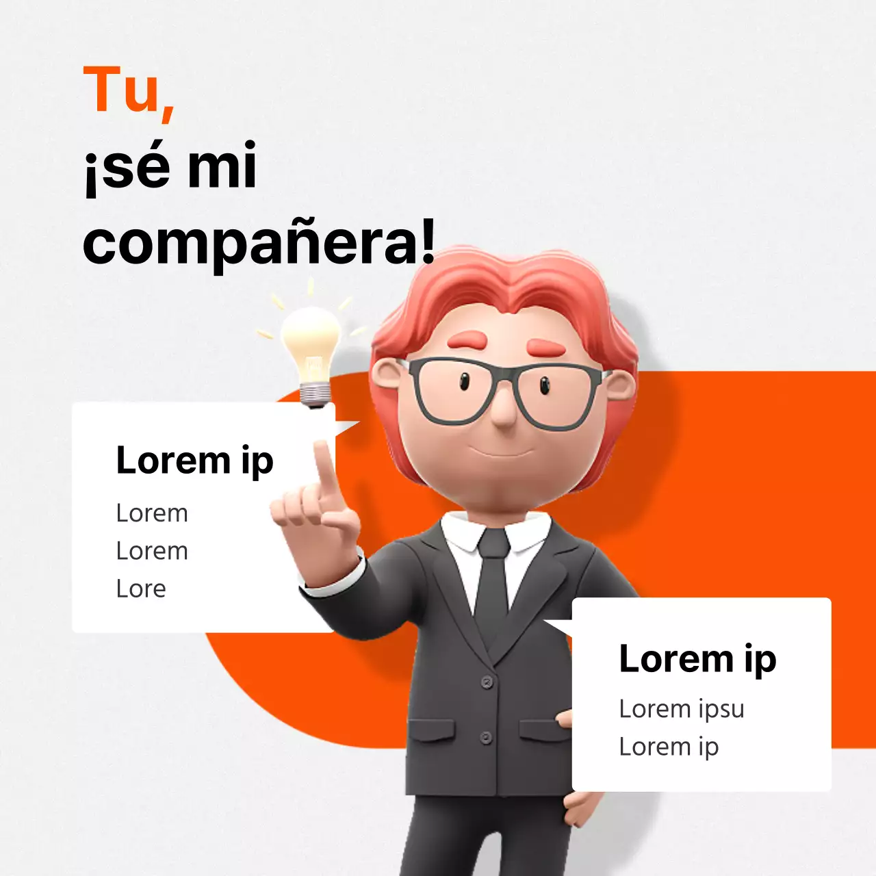 Un simple tono naranja y gris sobre nosotros