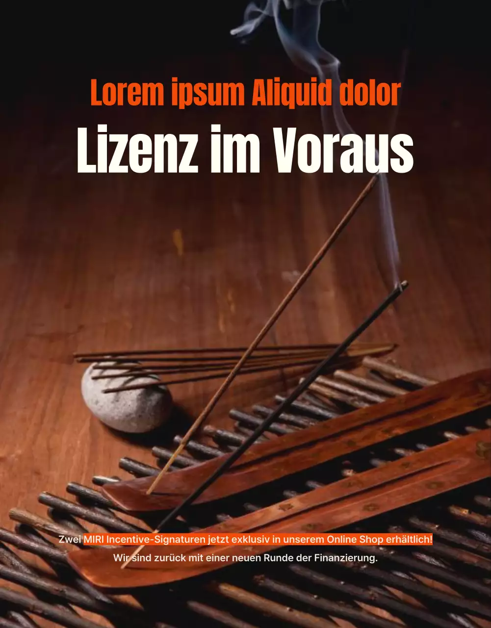 Ein klassischer Leitfaden für Fördermittel mit orangefarbenen Akzenten