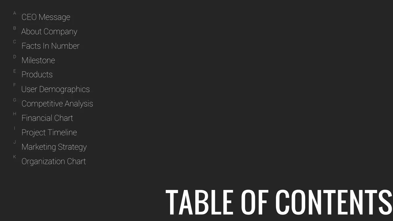 Black Minimalist Business Presentation