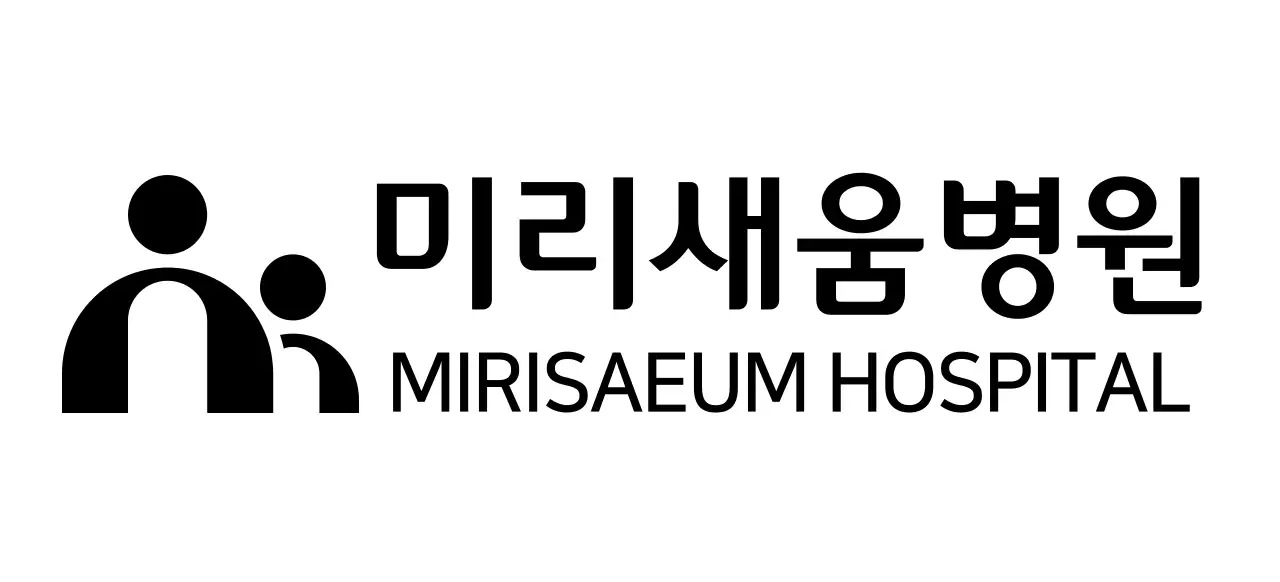 심플한 일러스트 컨셉의 병원 로고