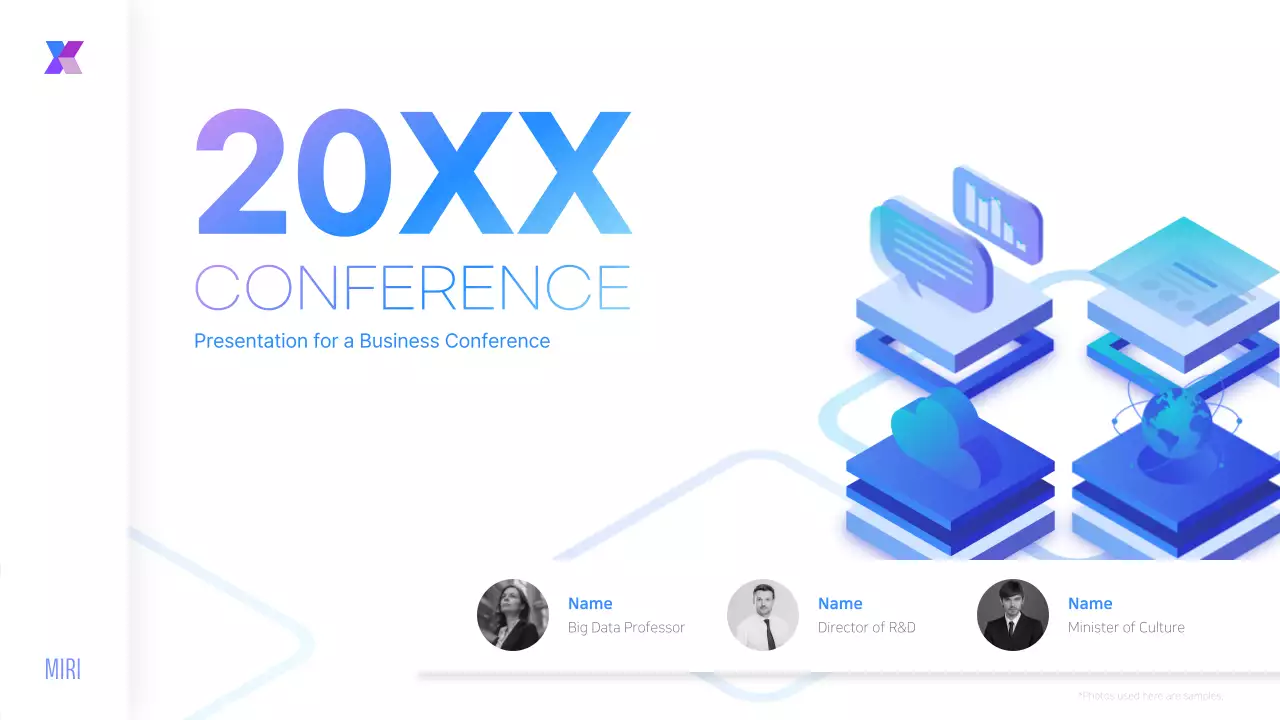 블루 모던 비즈니스 일정 프레젠테이션