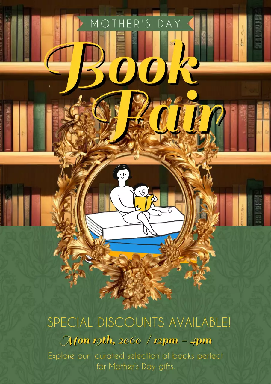 그린 앤 골든 클래식 어버이날 도서전 광고