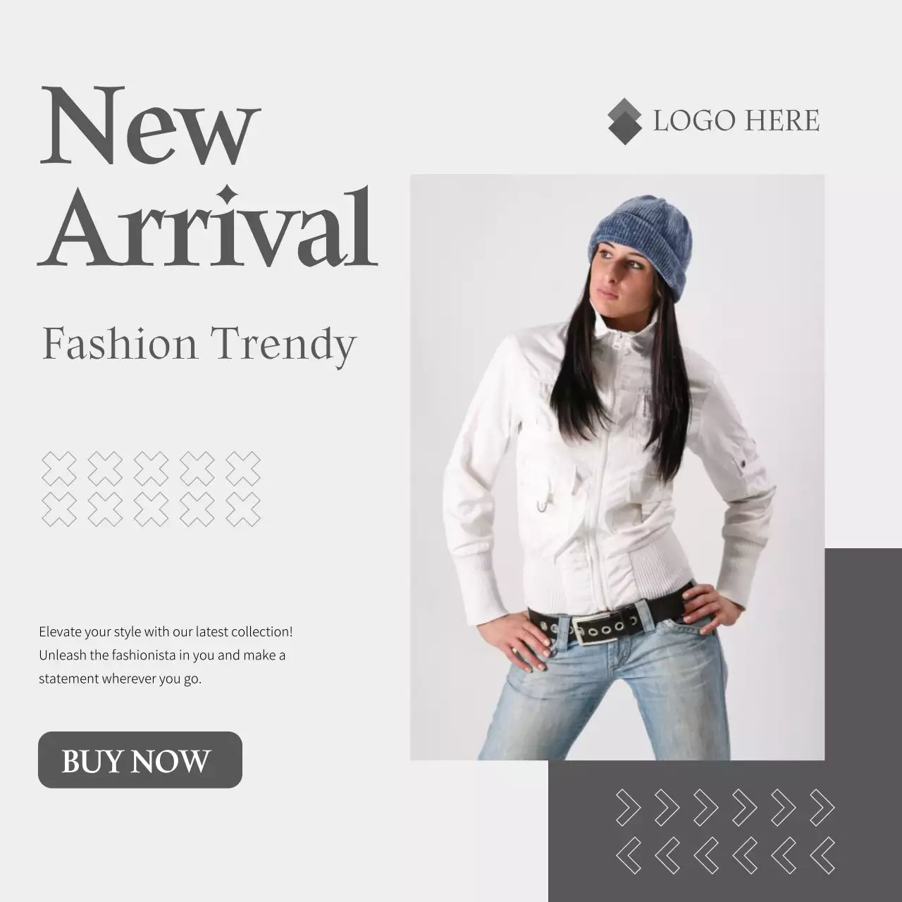 미니멀리스트 신상품 패션 세일 소셜 미디어 게시물 디자인