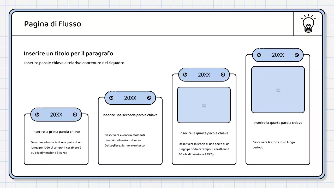 Un semplice rapporto di sintesi di colore blu chiaro
