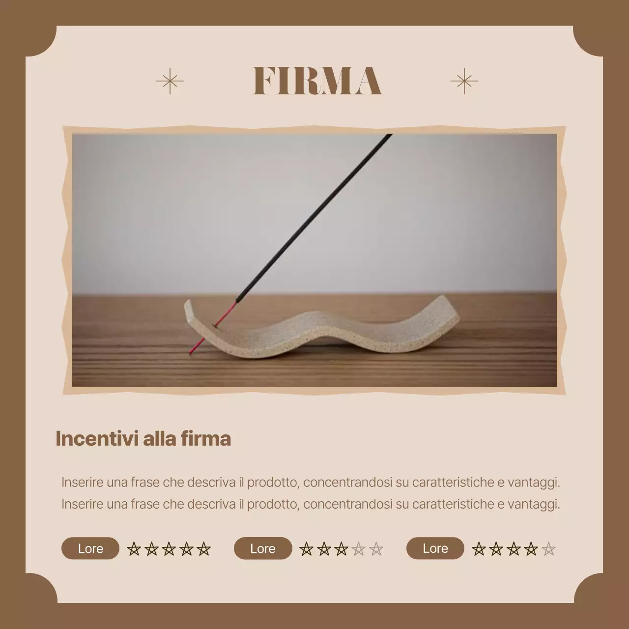 Semplice annuncio di finanziamento per incentivi con sfondo marrone