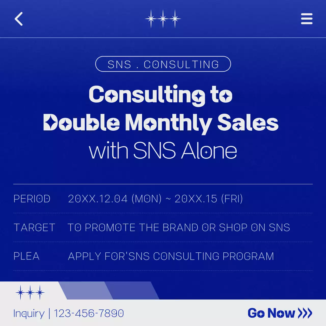 Blue Modern Consulting Promotion Social Media Post