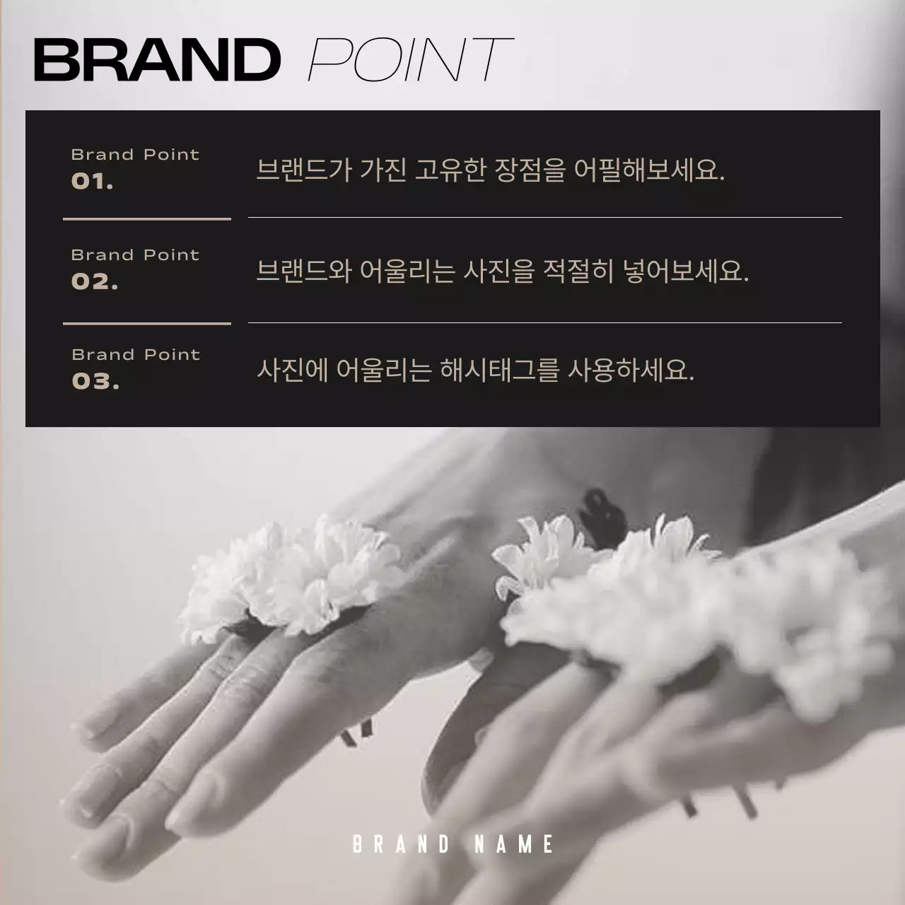 베이지와 검정의 모던한 기업 브랜드 키트