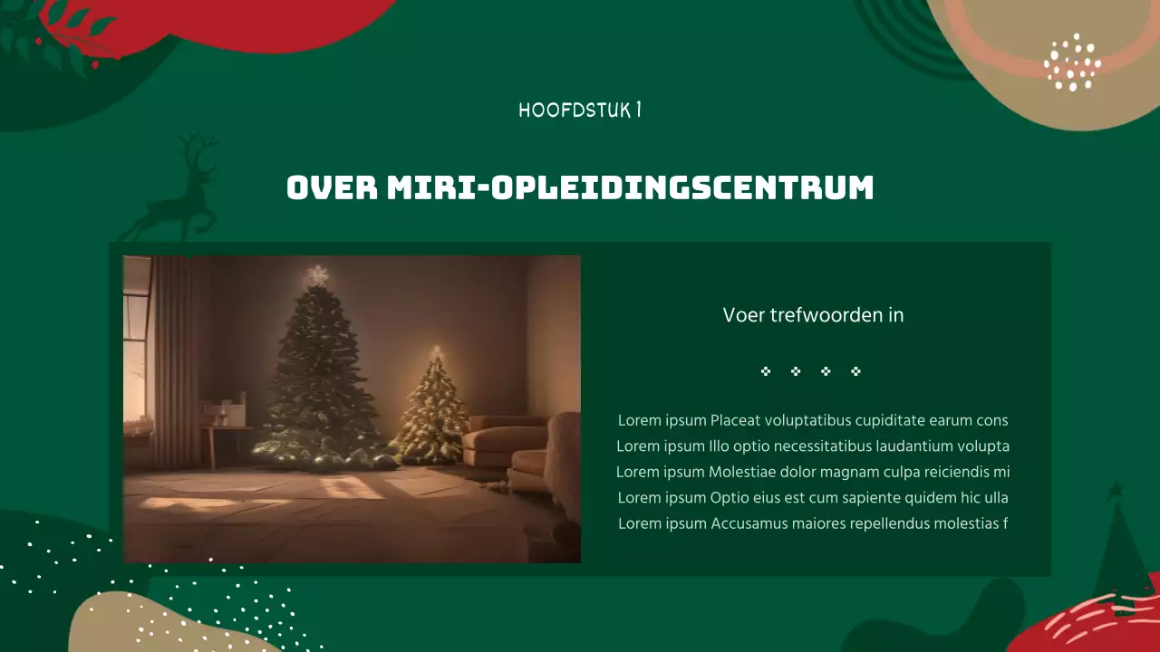 Trainingsgids voor vrijwilligers in rode en groene geometrische patronen