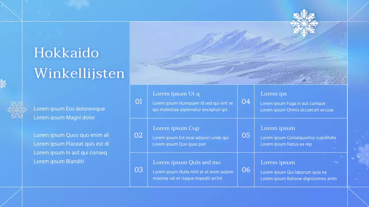 Reisinformatie voor de winter in Hokkaido, Japan: blauw en natuurlijk