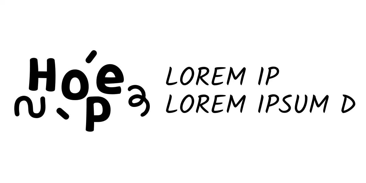 Centro de bienestar infantil con simpáticas ilustraciones y fuentes