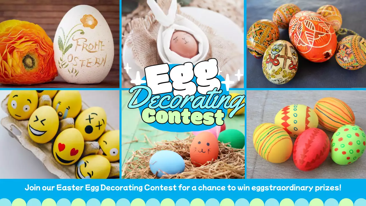 Blue Creative Easter Promotion YouTube Thumbnail