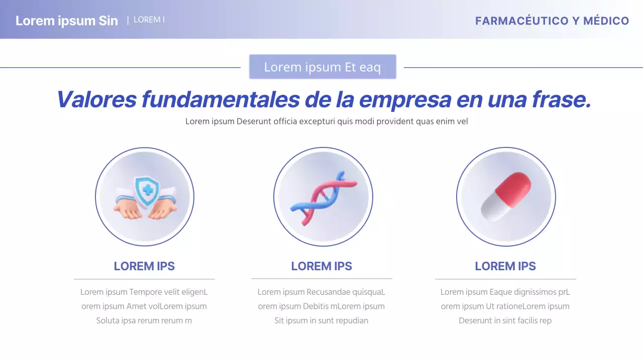 Perfil minimalista de la empresa farmacéutica médica Yonbora