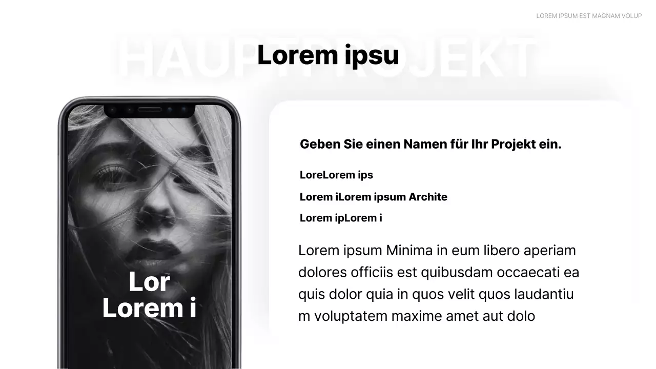 Einfache Lebenslaufmappe mit weißem Hintergrund