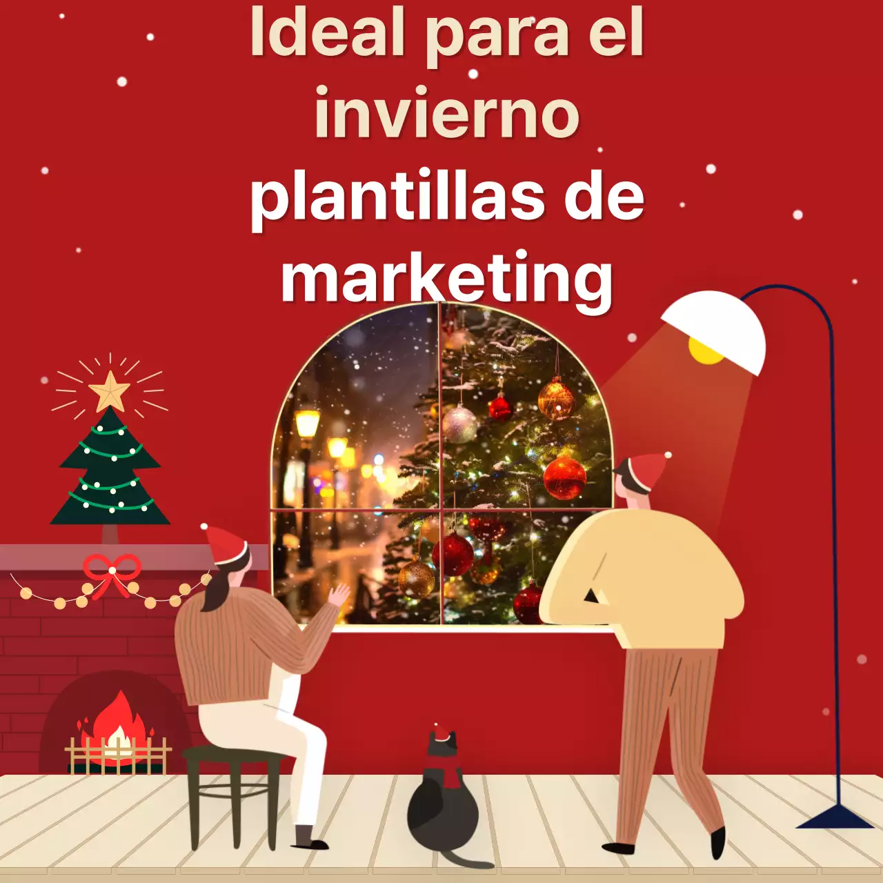 Un anuncio de marketing viral con un toque rojo