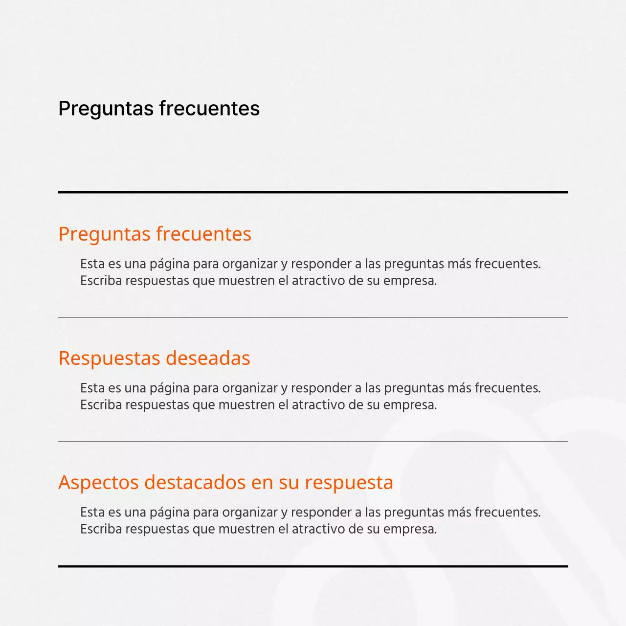 Un simple tono naranja y gris sobre nosotros