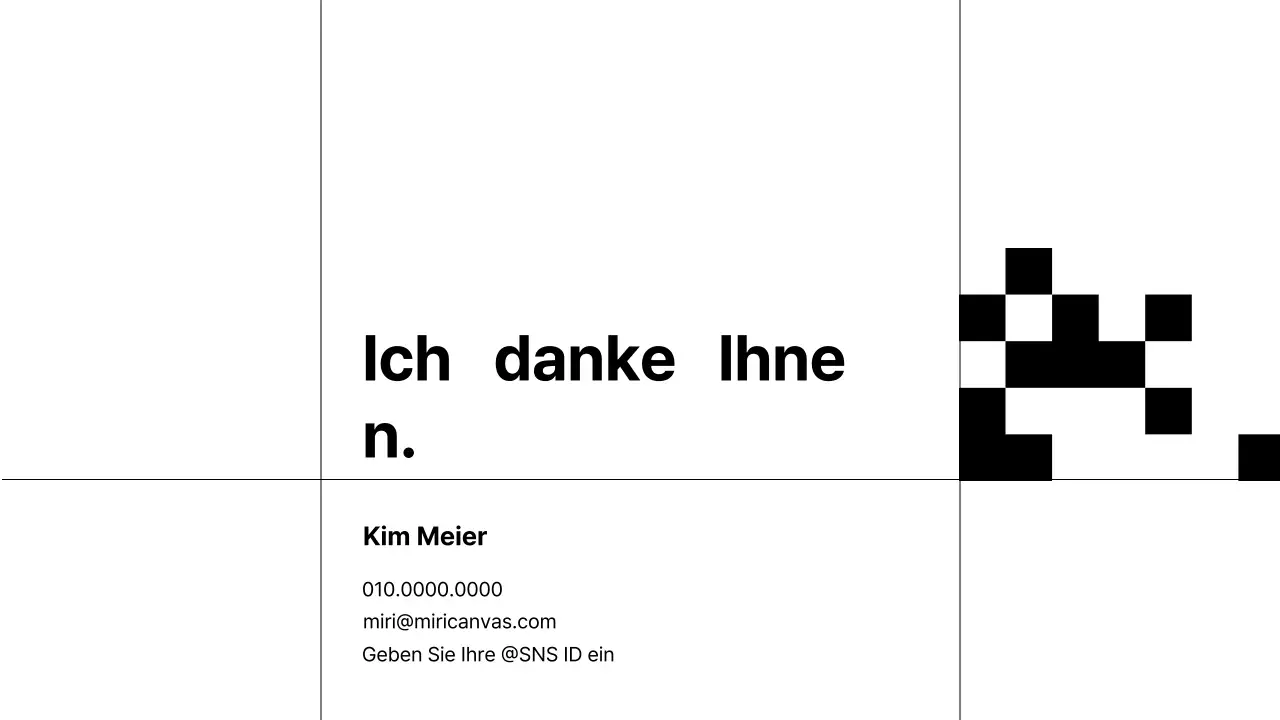 Eine einfache Karrieremappe in schwarz-weiß